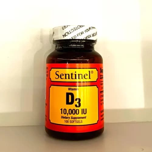 Sentinel Vitamin D3 10000 Iu 100 Pieces