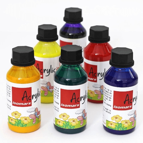 Acrylic Ink Set of 10 Colors - 35ml each