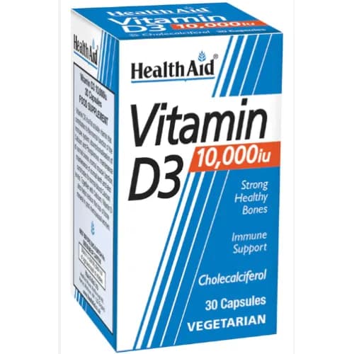 H-Aid Vitamin D3 10,000 Cap 30'S