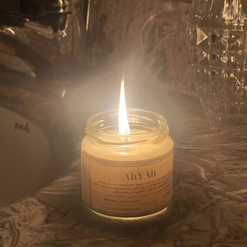 AhYAh Scented Soy Coconut Candle (MOONLIGHT) - 4 oz / 100 g -  Gaia Gift Store