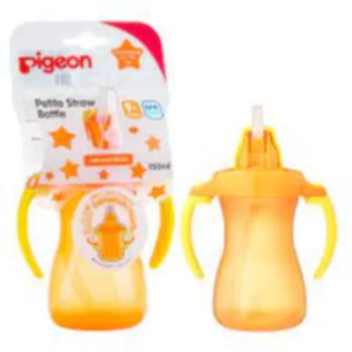 Pigeon Petite Straw Bottle 150Ml Orange