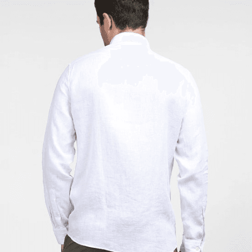 Dnz Men Flax Shirt Mc12Fe White