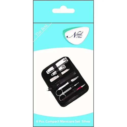 Nail Mate Compact Manicure Set Silver