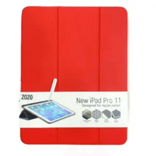 Devia Leather Protective Case with Pencil for iPad Pro 2020 12.9 Inch - Red