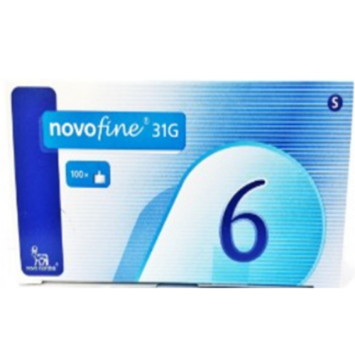 Novofine 31G 0.25X6Mm 100'S