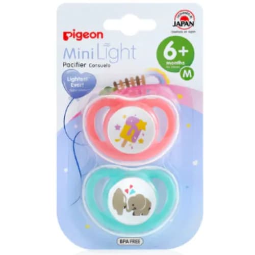 Pigeon Minilight Pacifier Double 6M+ #78263