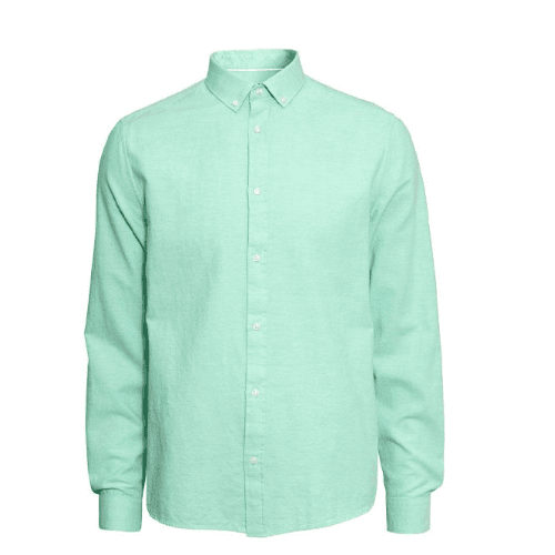 Dnz Men Shirt With Oxford Fabric Mc12Fe Green