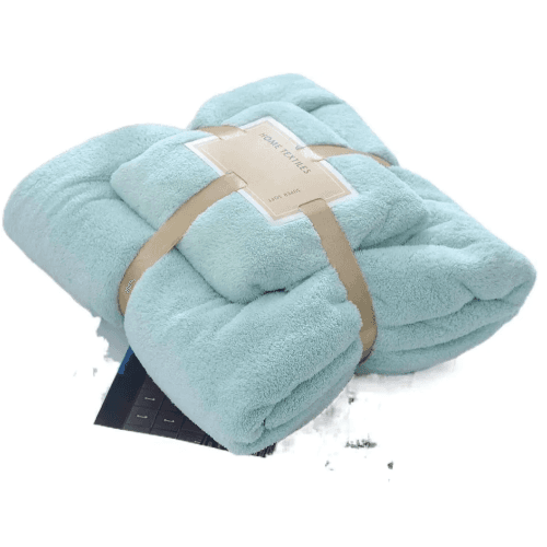 2 Pcs Bath Towel Set For Kids And Adults, Soft Coral Fleece Bath Towel Gift Pack