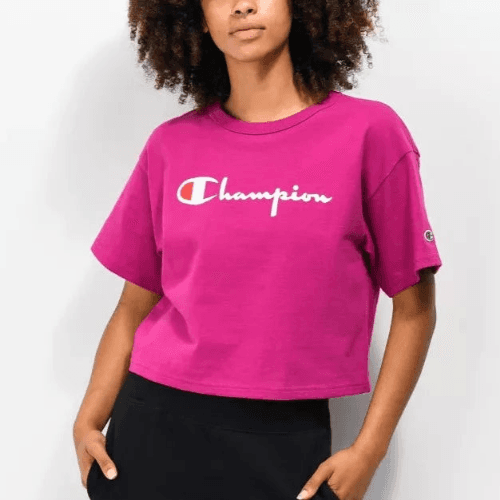 Champion Women'S T-Shirt In Fuchsia