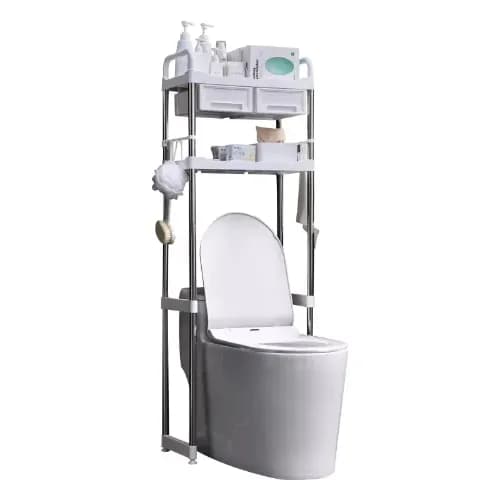 2 Tier Toilet Storage Rack With Shelf