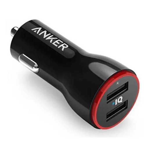 Anker Powerdrive Usb Car Charger, 2 Ports, 24W, Black - A2310H11