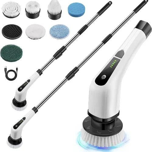 7In1 Cordless Electric Spin Cleaner, 360° Multi-Purpose Electric Swivel Scrubber Cleaner