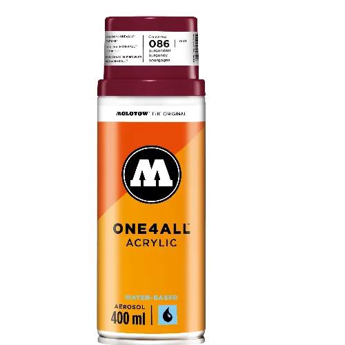 Spray One4All Acrylic 400ml #086 Burgundy Molotow