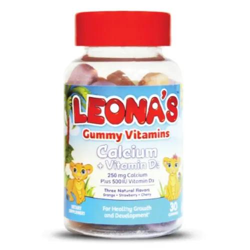 Leona'S Gummy Vitamins Calcium + Vit D3 30S