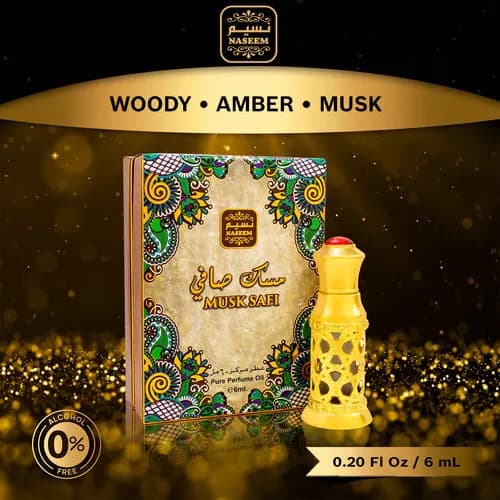 Musk Safi Pure Perfume Oil Attar 6Ml By Naseem