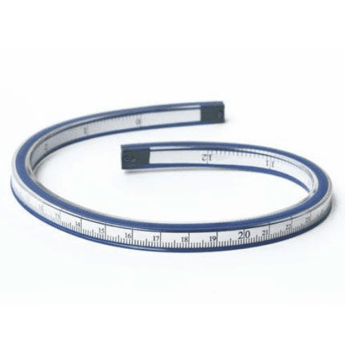 Flexible Curve With Marking And Inking Edge 60cm - Made In Taiwan