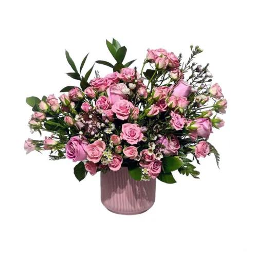 Tofu Pink Vase  Arrangement