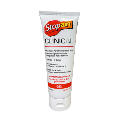 Stopain Clinical-Menthol Gel Tube- 4 Oz