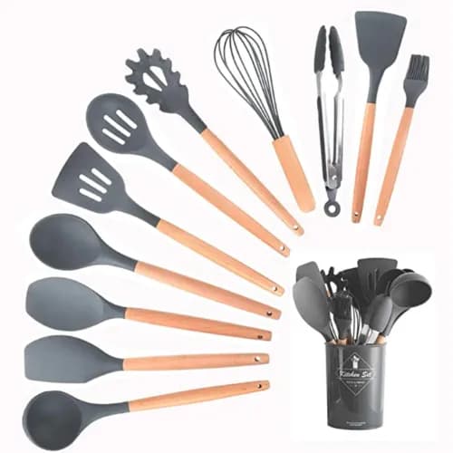 12 Pcs Non Stick Silicone Kitchen Utensils Cooking Tools Set