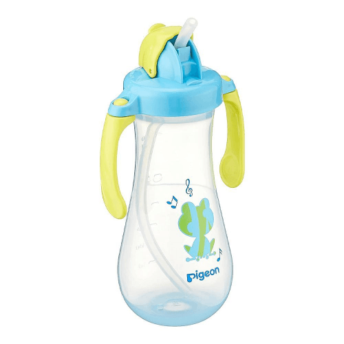 Pigeon Tall Straw Bottle Blue