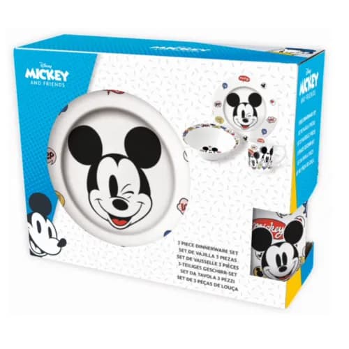 Stor 3 Pcs Ceramic Snack Set Mickey It'S A Mickey Thing