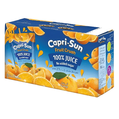 Capri-Sun Fruit Crush Orange 100% Juice 10X200Ml