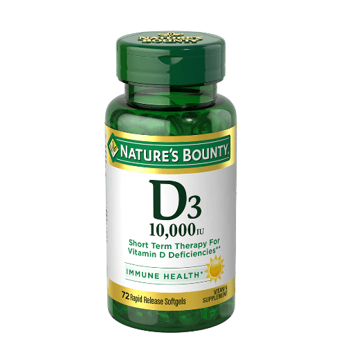 Nature S Bounty Vitamin D 3 10000 Iu Softgels 72 S