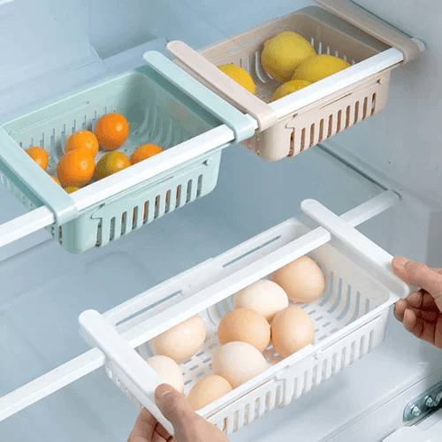 Adjustable And Stretchable Refrigerator Organizer Drawer Basket