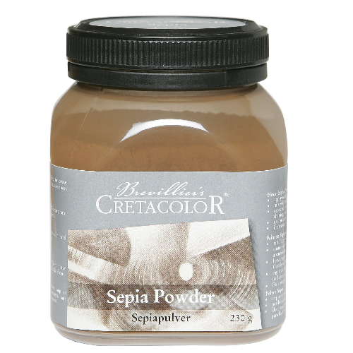 Sepia Powder, 230 G In Clear Plastic Container