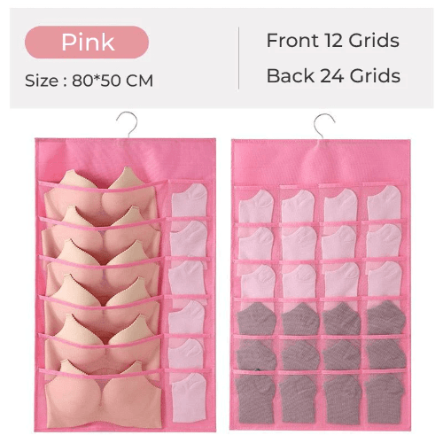 36 Grids Hanging Wardrobe Underwear Garments Organizer