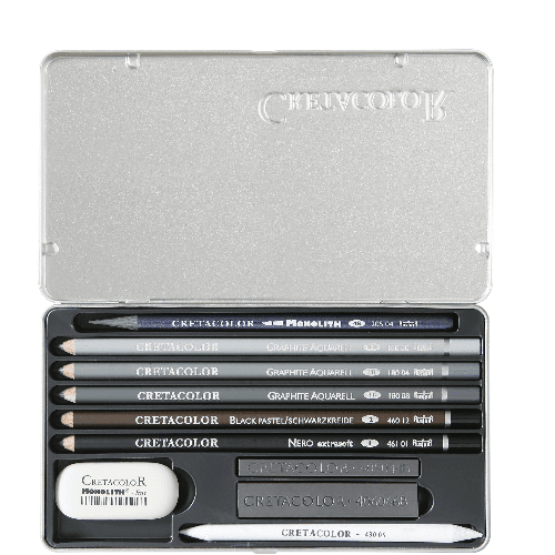 Artino Graphite Set Of 10 Pcs, Tin Box