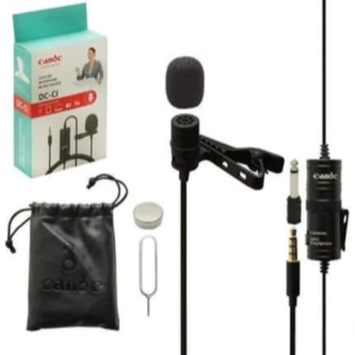 Candc Dc-C1 Lavalier Microphone Micro- Cravate Clip-On Mic For Smartphones, Dslr, Camcorders, Audio Recorders, Pc