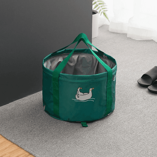 Collapsible Bucket Multi-Use Portable Basin For Soaking Feet Travelling Camping Picnic Indoor Outdoor