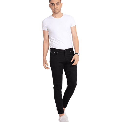 Ntc Mens Slimfit Jeans Black Mc33Rh