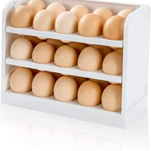 30 Eggs Space Saving Flip-Type Egg Rack For Refrigerator