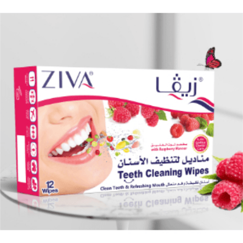 Ziva Tooth Cleaning Wipes (Strawberry) - 12 Sachets