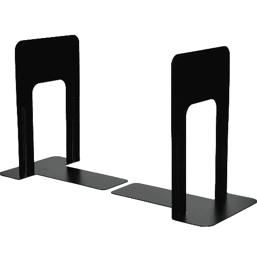 Bookend 1 Pair    Metal  8.5" Black