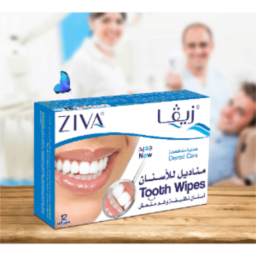 Ziva Dental Care Tooth Wipes - 12 Sachets