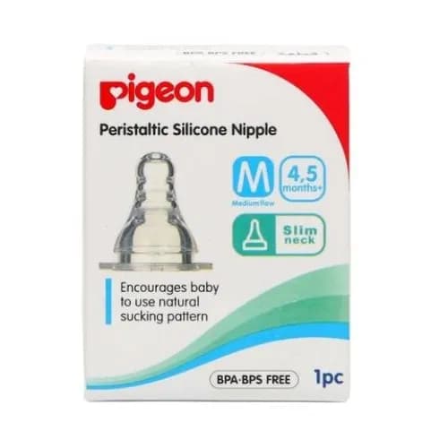 Pigeon Silicone Nipple Medium 4-5 Months