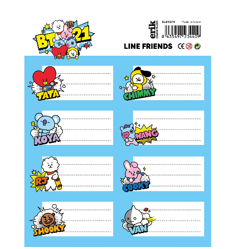 Self-Adhesive Labels BT21