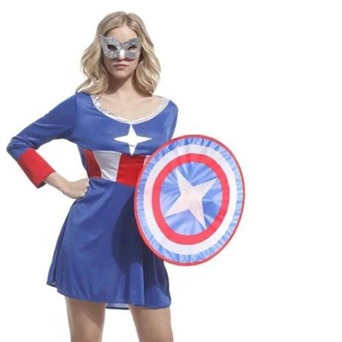 Captain America Dress 130Cm(6-7Years)