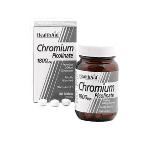 Health Aid Chromium Picolinate 1800 Ug Tab 60 S