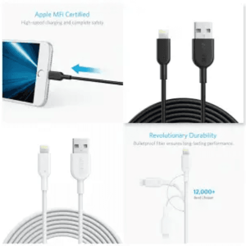 Anker Powerline Ii 10Ft Lightning 3M[ White ]