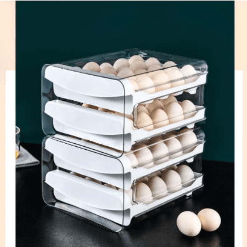 40 Eggs Double Layer Egg Storage Drawer