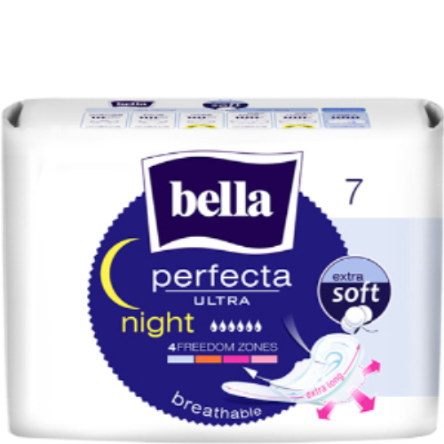 Bella Perfecta Ultra Night Extra Soft Pads - 7'S