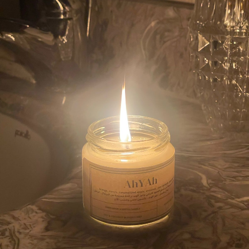 AhYAh Scented Soy Coconut Candle (DAYLIGHT) - 4 oz / 100 g -  Gaia Gift Store