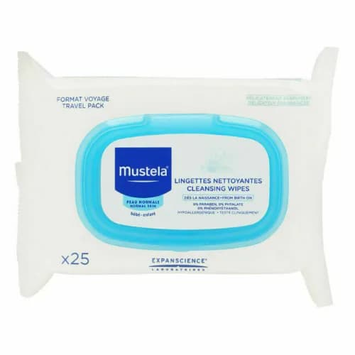 Mustela Facial Cleansins Wipes 25'S