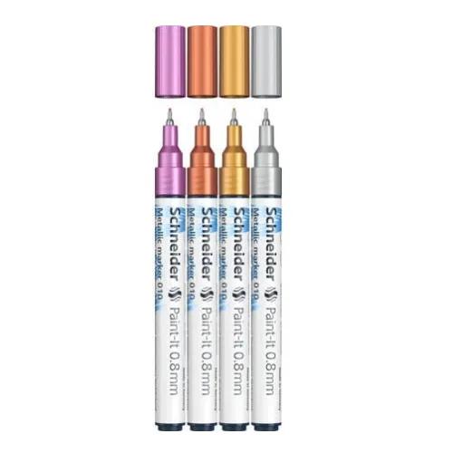 Metallic marker Paint-It 010 0,8mm Wallet Set1 4 pieces assorted