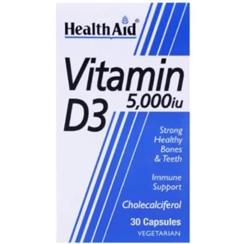 H-Aid Vitamin D3 5000 Iu Caps 30'S