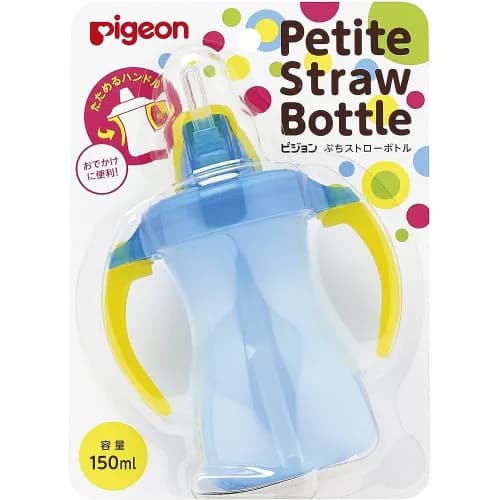 Pigeon Straw Bottle 150Ml Blue